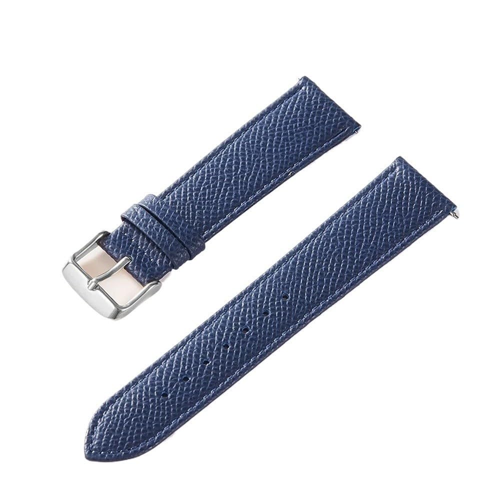 Correa de Reloj de 18 a 24 mm de liberación rápida Elefante Gris marrón Azul Hecho a Mano(Royal Blue Rose,15mm)