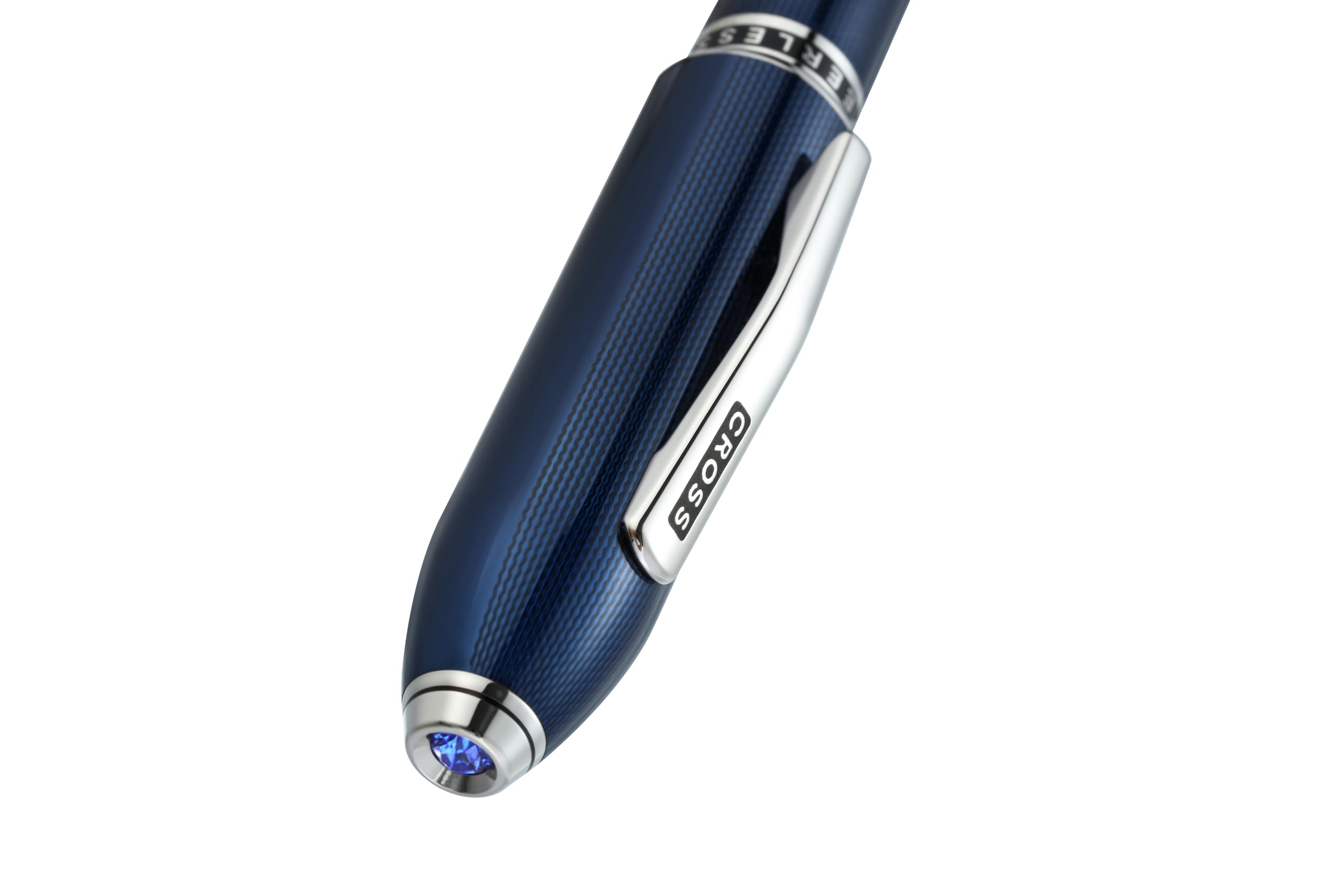 Amazon | Cross Peerless 125ボールペン、半透明コバルトブルー、刻