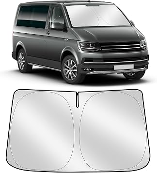 YGYQZ Sonnenschutz Auto Windschutzscheibe f r VW Multivan, Faltbare Auto Sonnenschutz f r Frontscheibe, Verst rkte Reflektierende Sonnenblende zum Blockieren von UV-Strahlen