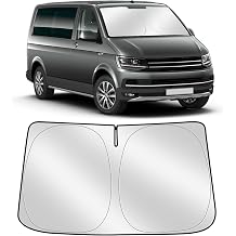YGYQZ Sonnenschutz Auto Windschutzscheibe f r VW Multivan, Faltbare Auto Sonnenschutz f r Frontscheibe, Verst rkte Reflektierende Sonnenblende zum Blockieren von UV-Strahlen