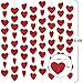 8 Packs Red Glitter Heart Garland- NO DIY - Heart Garland Decorations - Valentines Day Red Heart Hanging String Garland - Valentines Day Decorations - Valentine's Day Party Decorations Supplies