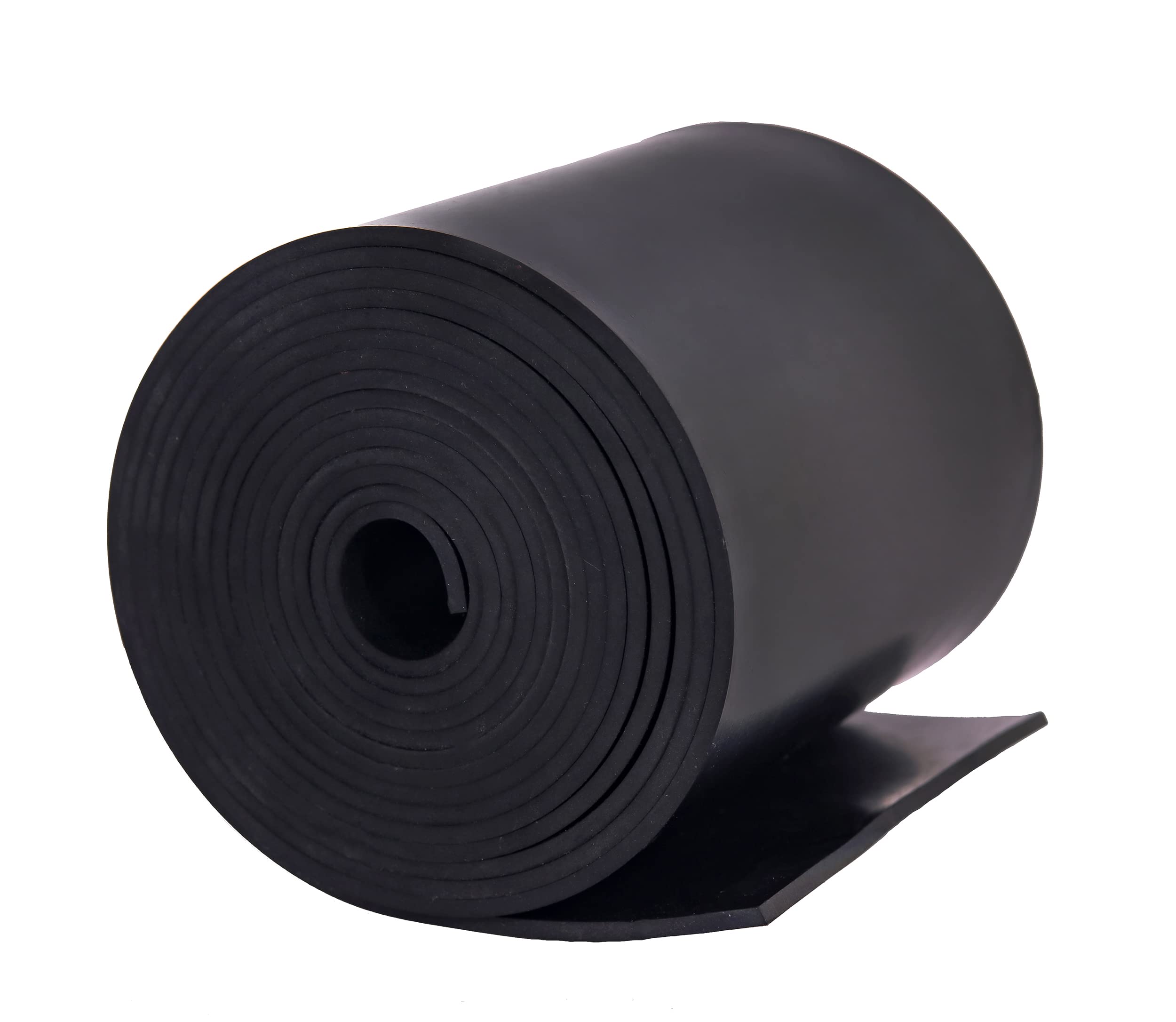 Neoprene Rubber Sheet Solid Rubber Strips Roll PadInsulation for Weather Stripping, Gasket, Shield, Costume, Seal, DIY (1/8 (.125)" Thick, 5" Wide X 10' Long)