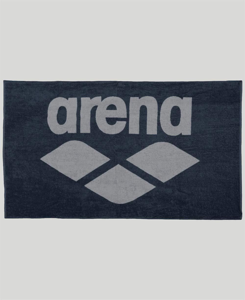 ARENA Pool Soft Towel, Navy/Grey