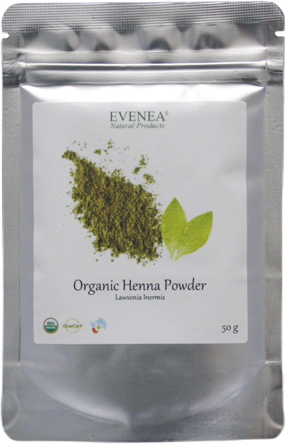 Organic Rajasthani Henna Powder Triple-Sifted Body Art Quality - Pure Natural Hair Coloring Agent - Chemical Free (50g)