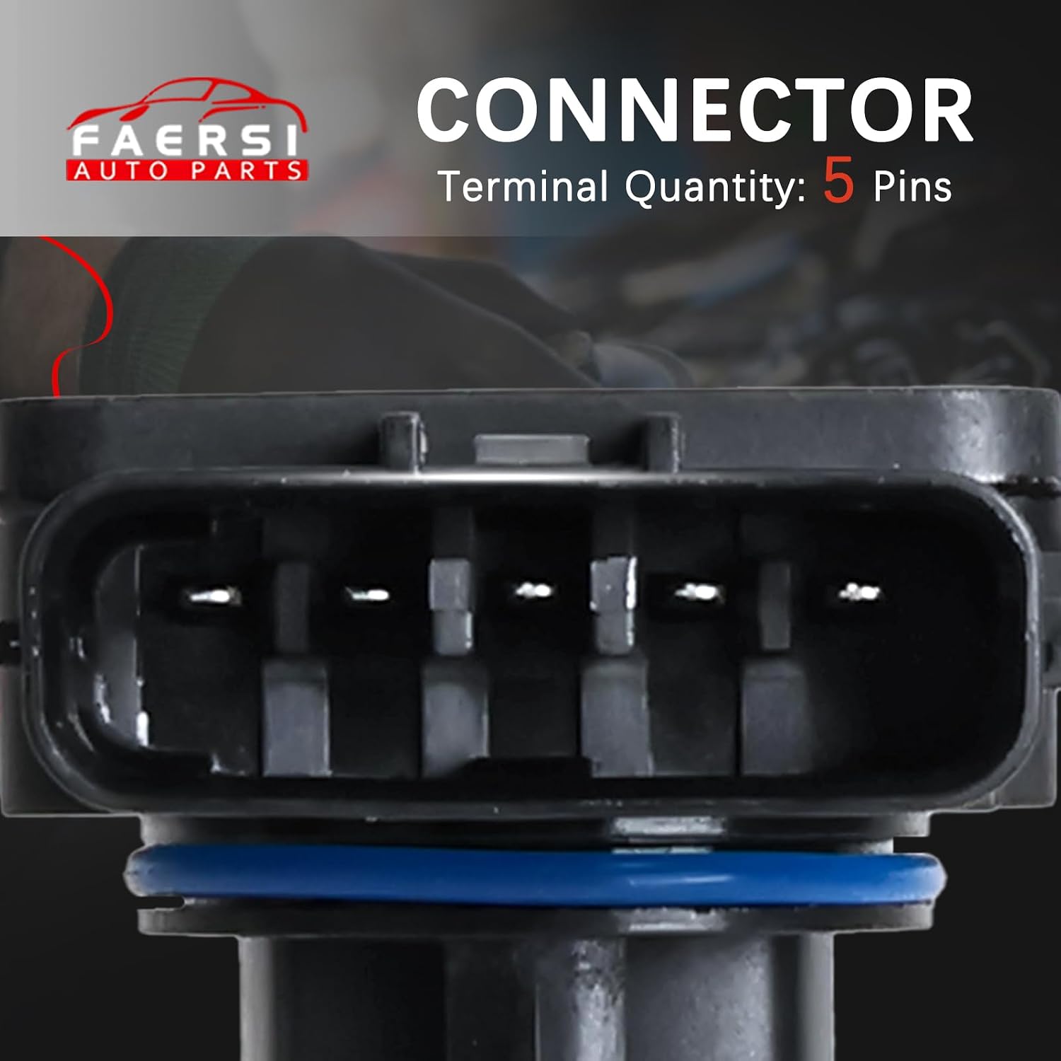FAERSI Mass Air Flow Sensor Meter MAF Compatible with 1999-2003 Jaguar Vanden Plas V8 4.0L, 1999-2003 Jaguar XJ8 V8 4.0L, 1999-2002 Jaguar XK8 V8 4.0L, Replace#22680AA310 19748 86-50040 197-6040