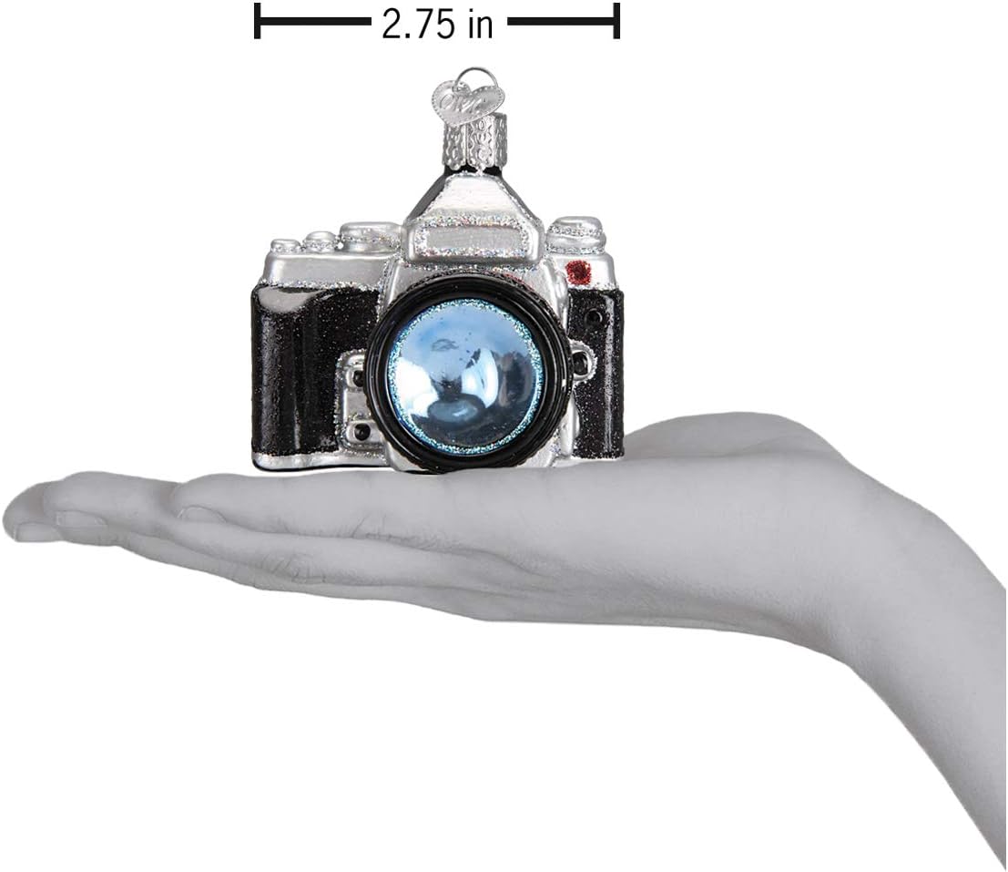 Old World Christmas Camera Glass Blown Ornament for Christmas Tree, Handcrafted Holiday Decoration, Hobbies Collection - Image 5
