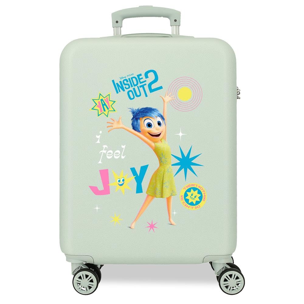 Valise cabine Disney Inside out 2 couleurs differious ABS rigide fermeture à combinaison latérale à combinaison 4 roues doubles bagage to main. De Joumma Sacs., Radość, Talla única, kuferek