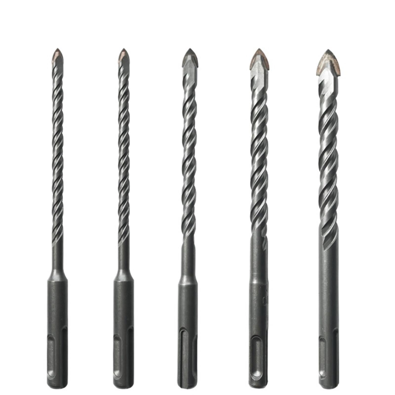 Juego de 5 brocas for hormigón, baldosas de cerámica y vidrio, 6/8/10/12 mm, brocas for mampostería con punta de carburo SDS Plus de 160 mm(8mm(5PCS))