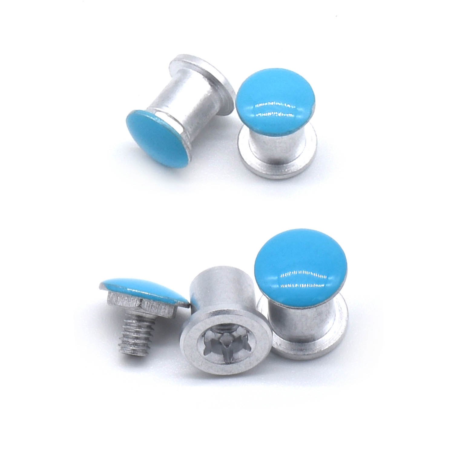 Screws For Oakley Jawbone de rechange en acier bleu pour réparer des lunettes de soleil - 3