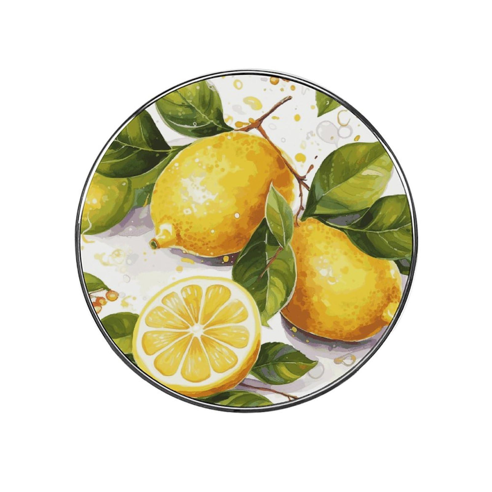 Fruits Lemon Fridge Magnet Magnetic Refrigerator Magnets Mini Round Kitchen Fridges Magnets for Kitchen Office Whiteboard Cabinet and Dishwasher
