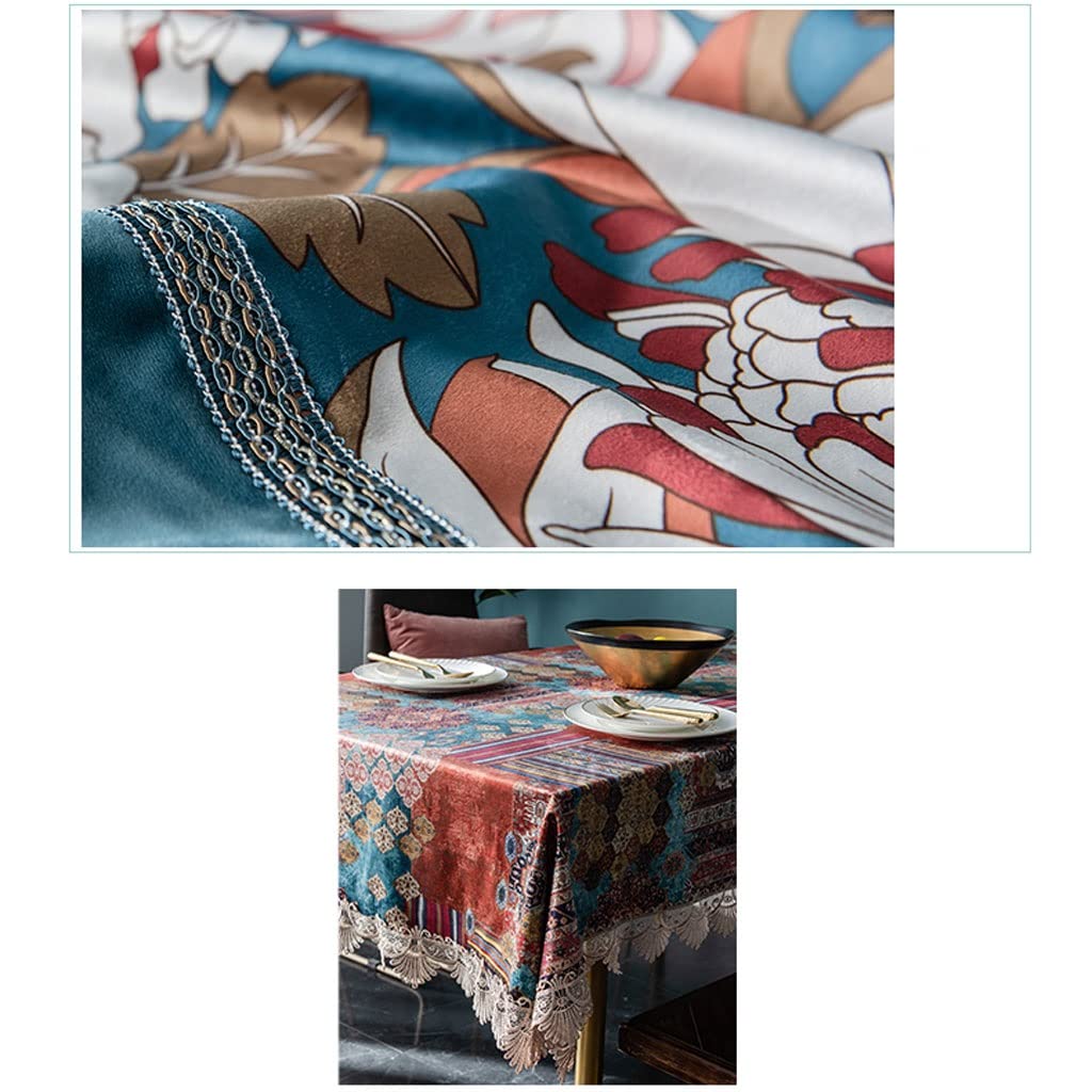 UNNS Panno da Tavolo Morbido Tovaglia Rotonda Tessuto Square Quadrato Square Square Stile Etnico Casa for Tavolo da Pranzo Cucina Tavolo da caffè Tavolino da Pranzo Tavolo da Pranzo Decorazione Panno