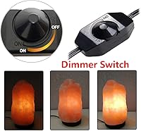 Vista 4 de Cable de repuesto para lámpara de sal del Himalaya con interruptor de atenuación, cable de lámpara de sal de 5 pies con montaje de base y bombillas