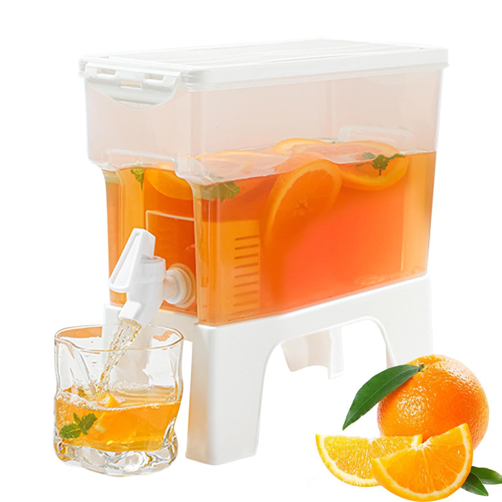 Distributeur De Boissons 3.5 L Avec Support Amovible, Bouteille En Plastique Réutilisable, Grande Carafe À Eau Pour Plages Camping