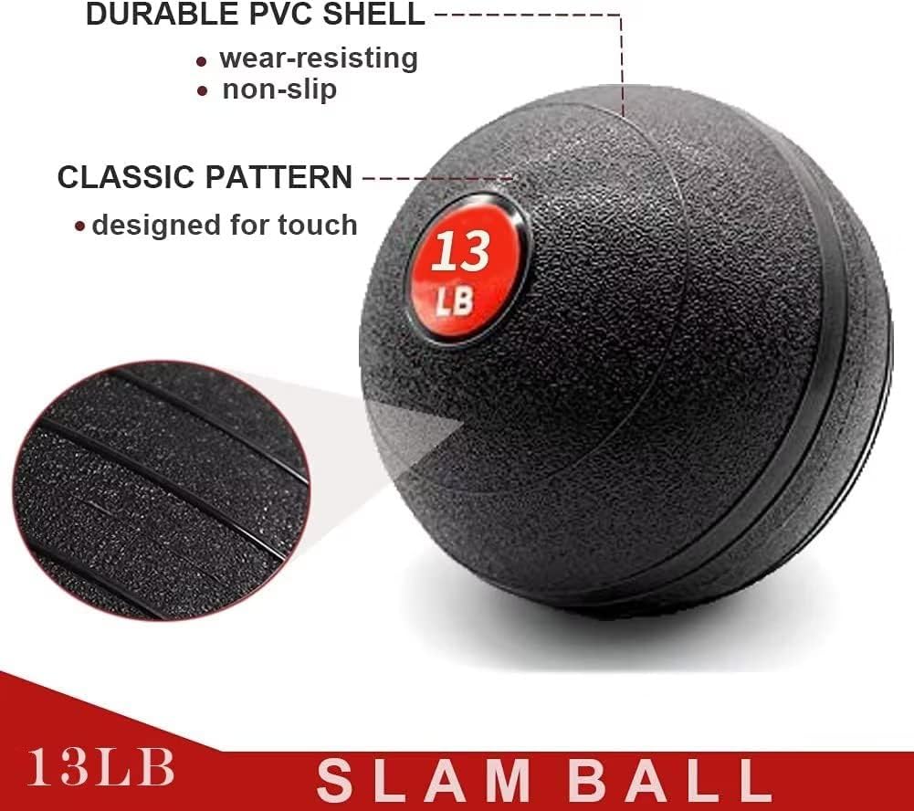 STRPRETTY BASIC 13 lbs Medicine Ball Slam Ball for Workouts Exercise Balance Training : Sports & Outdoors