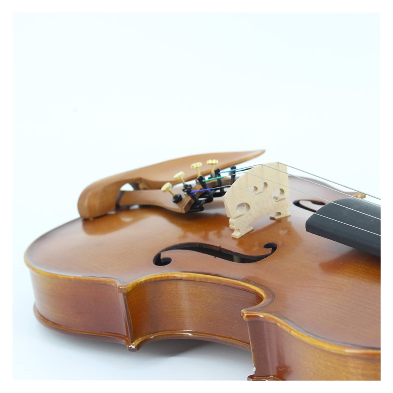 Geige Geigen Sie Handgemachte Holzqualität Kind Erwachsene Instrument Violine 4/4 3/4 1/2 1/4 1/8 Violine (Color : 1-2)