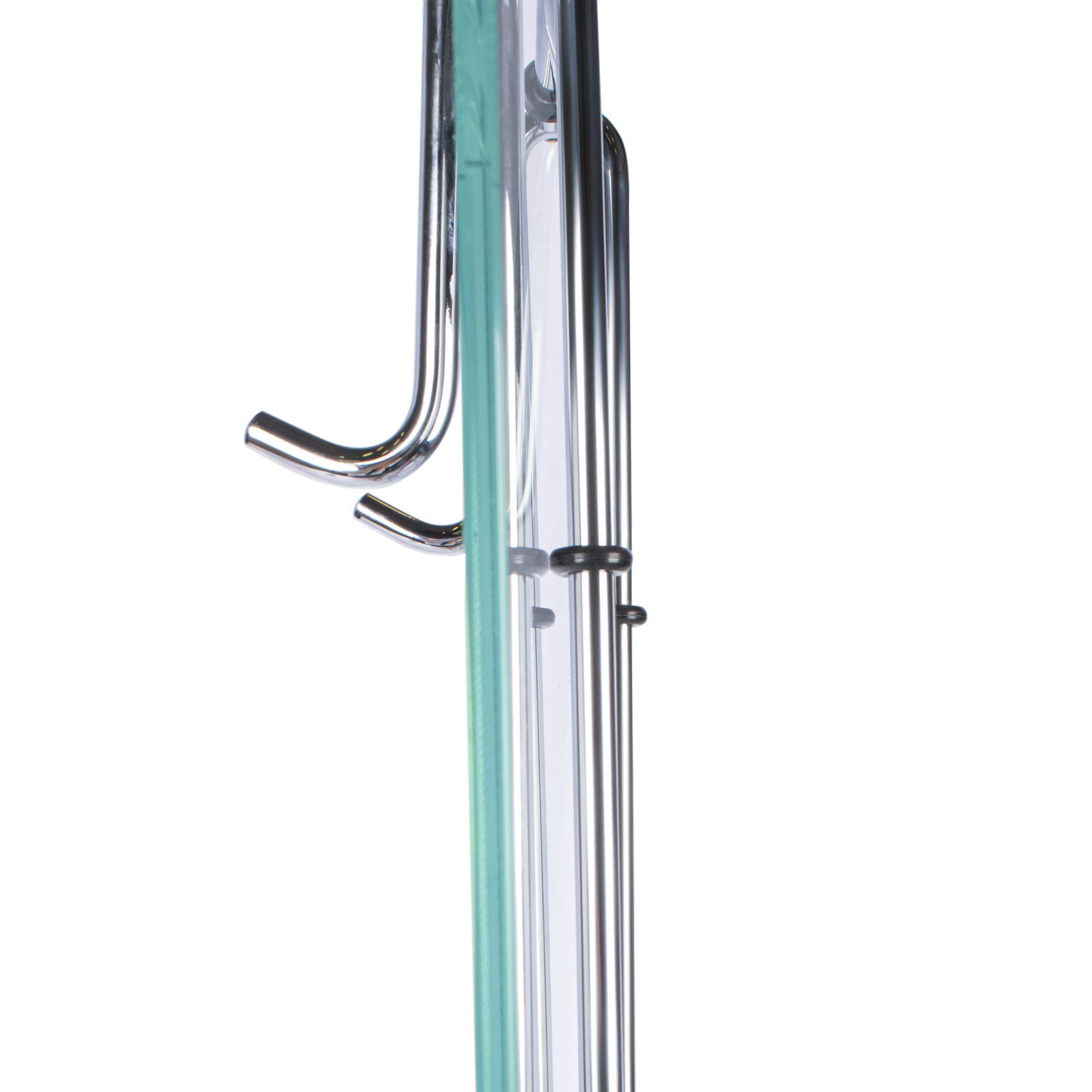 Schulte Duschablage zum Hängen, 2 Etagen, 67 cm, verchromt | Hängeregal aus Edelstahl zur Aufbewahrung von Duschutensilien mit integriertem Halter für einen Duschwischer.
