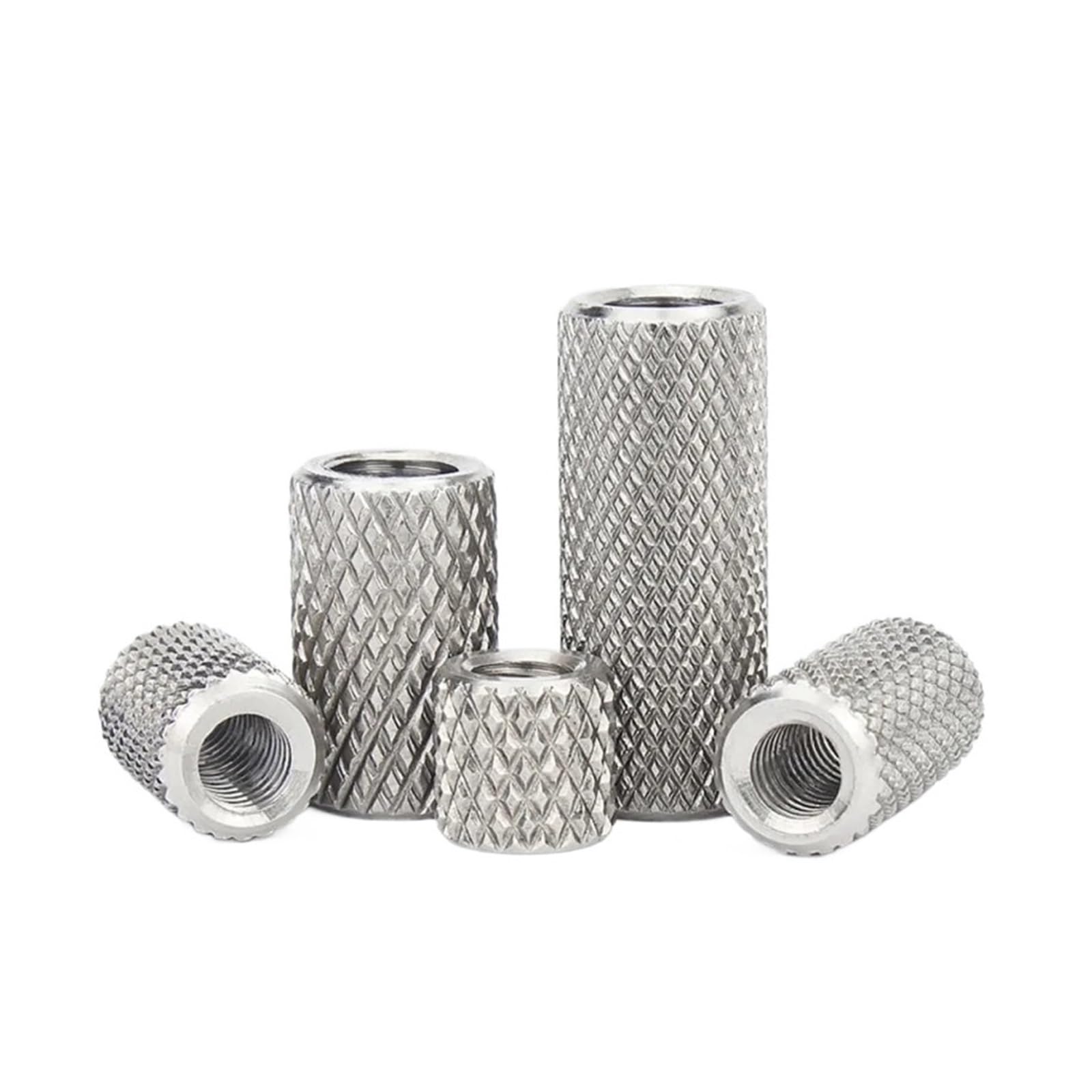 Écrou d'accouplement moleté en acier inoxydable M10 pour serrage durable - 6