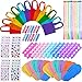 URATOT 84 Pieces Spa Party Supplies Multiple Spa Party Favors for Girls 12 Pedicure Slipper, 12 Tote Bags, 24 Toe Separators,12 Emery Boards,12 Body Jewels and 12 Colored Hair Clip Braids
