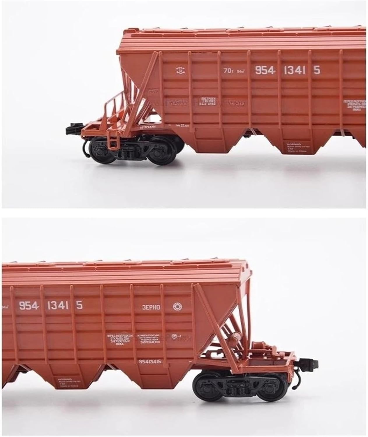 Miniature Locomotive Replica 1:87 for Plastic Railway Hopper Car Model Static for Young Train Enthusiasts and Collectors
