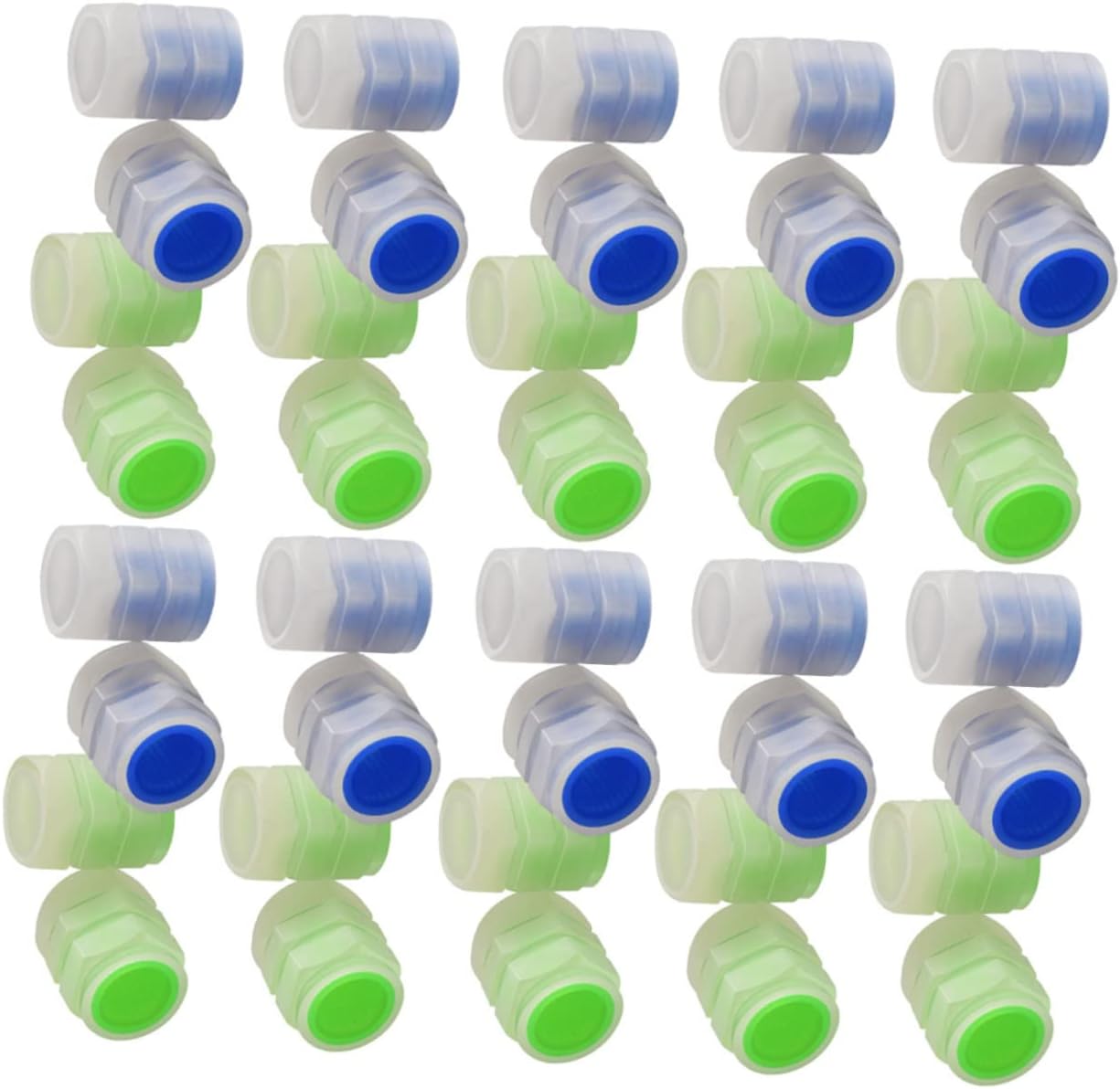Gatuida 150pcs Glowing Tire Valve Stem Caps Your Car Bike Easy Install Leakproof Seals