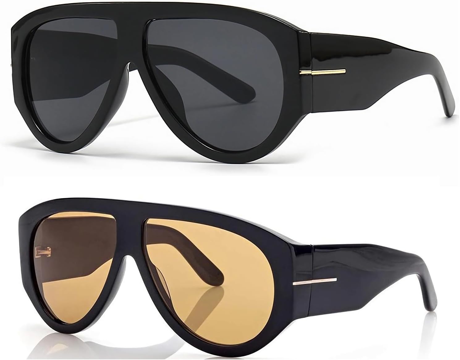 Osagama trendy retro oversized aviator sunglasses for women men 70s luxury  designer thick classic sun glasses