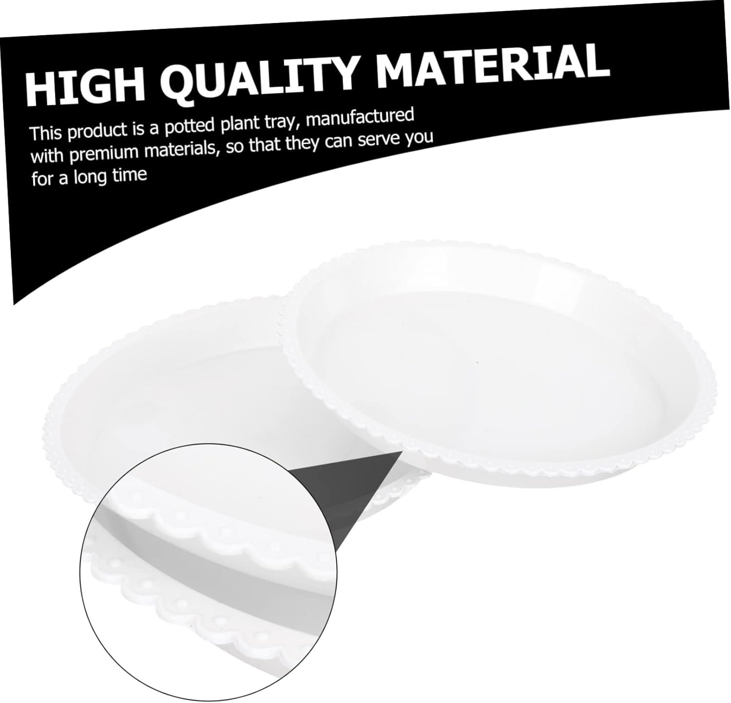 150pcs Flowerpot Trays for Use Water Plates for Potted Plants Bottom Trays Sturdy to Protect Surfaces from Excess Water