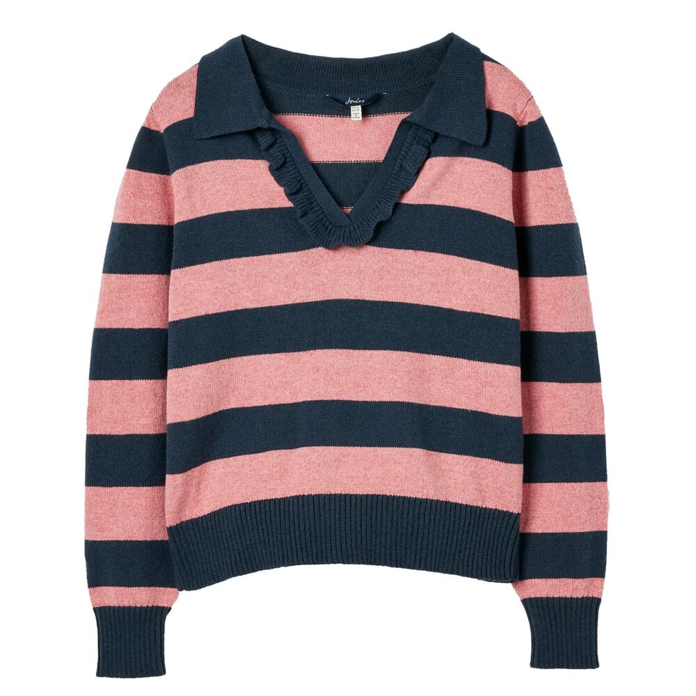JoulesWomens Maddie Striped V Neck Knitwear