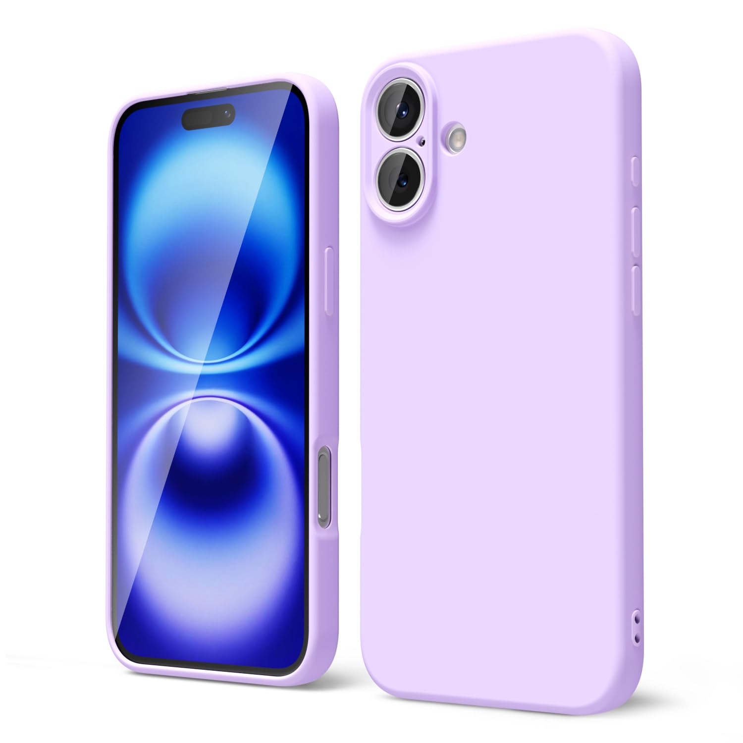 oakxco for iPhone 16 Pro Max Case Liquid Silicone, Soft Rubber Gel Elegant Aesthetic Basic Simple Cover, Cute Thin Slim TPU Matte Solid Color Plain Smooth Case for Women Girl, Light Pink — view 1219