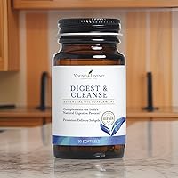 Vista 7 de Young Living Digest & Cleanse - Cápsulas de apoyo digestivo a base de hierbas prémium - Aromaterapia para una digestión óptima - Suplementos