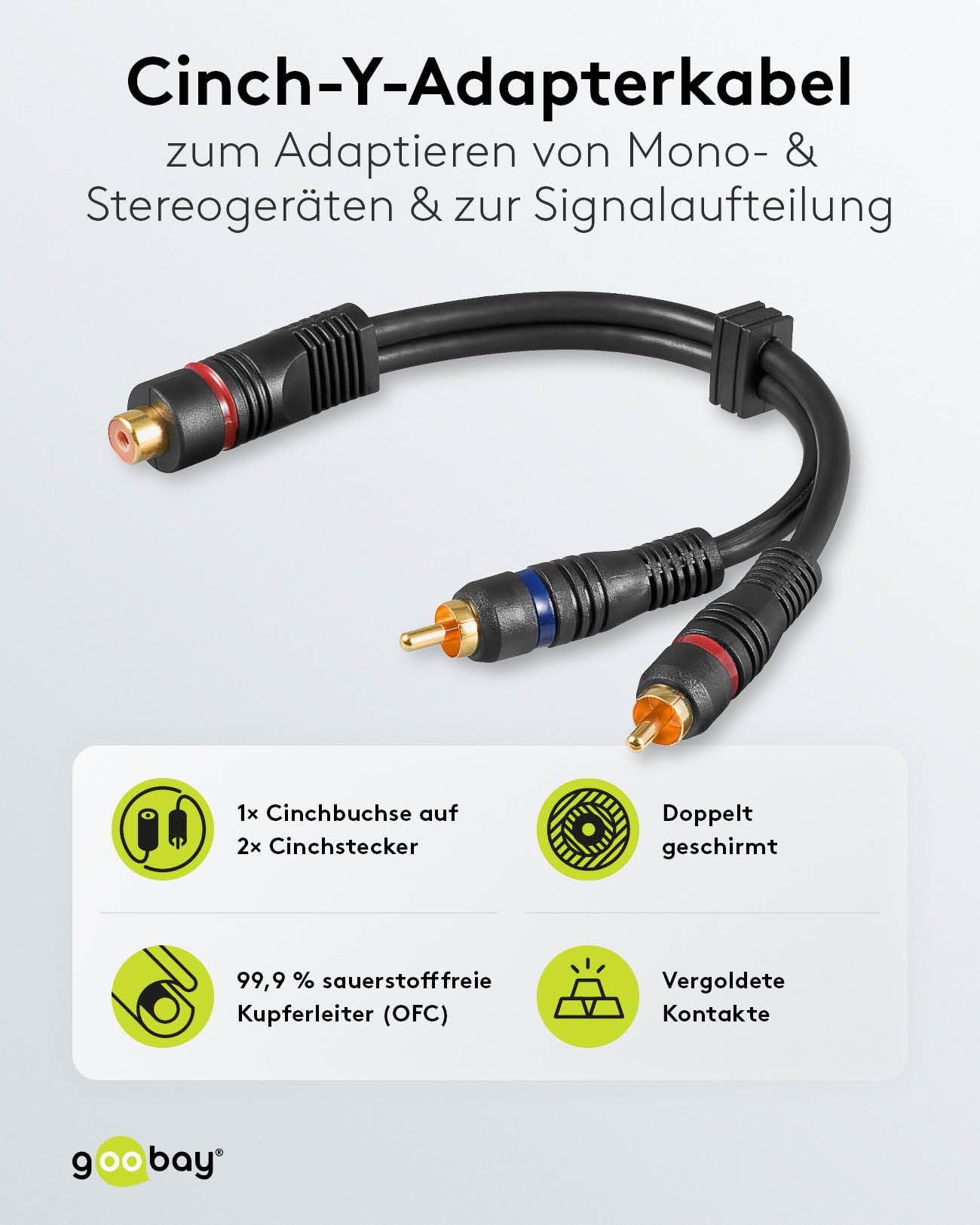 Ecualizador Sony DeleyCON 1m Cable RCA Audio Estéreo RCA Cinch 2x RCA Enchufe A 2x Altavoces Jvc