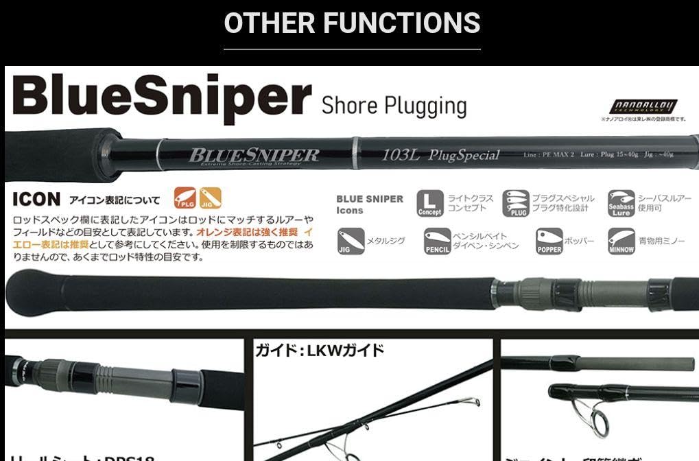 ヤマガブランクス】19ブルースナイパー 103L PS【プラグスペシャル 