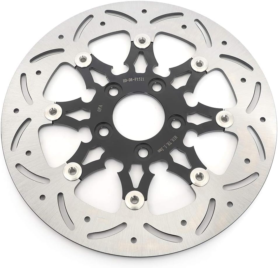 TOFR 11.8" Floating Rear Brake Rotor Disc for Harley TOURING Electra Glide Road Glide Street Glide Road King Ultra Custom Special 2008-2021