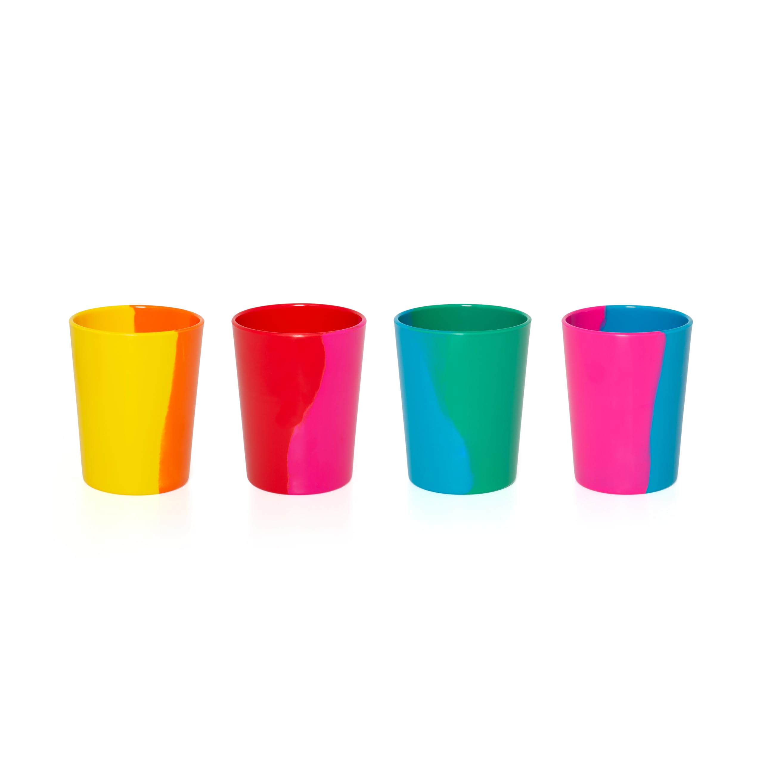 BlissHome Pure Prue Leith Melamine Tumblers Set of 4, Vibrant, Unique Colours, Perfect for Indoor & Outdoor Use, Durable - Image 2