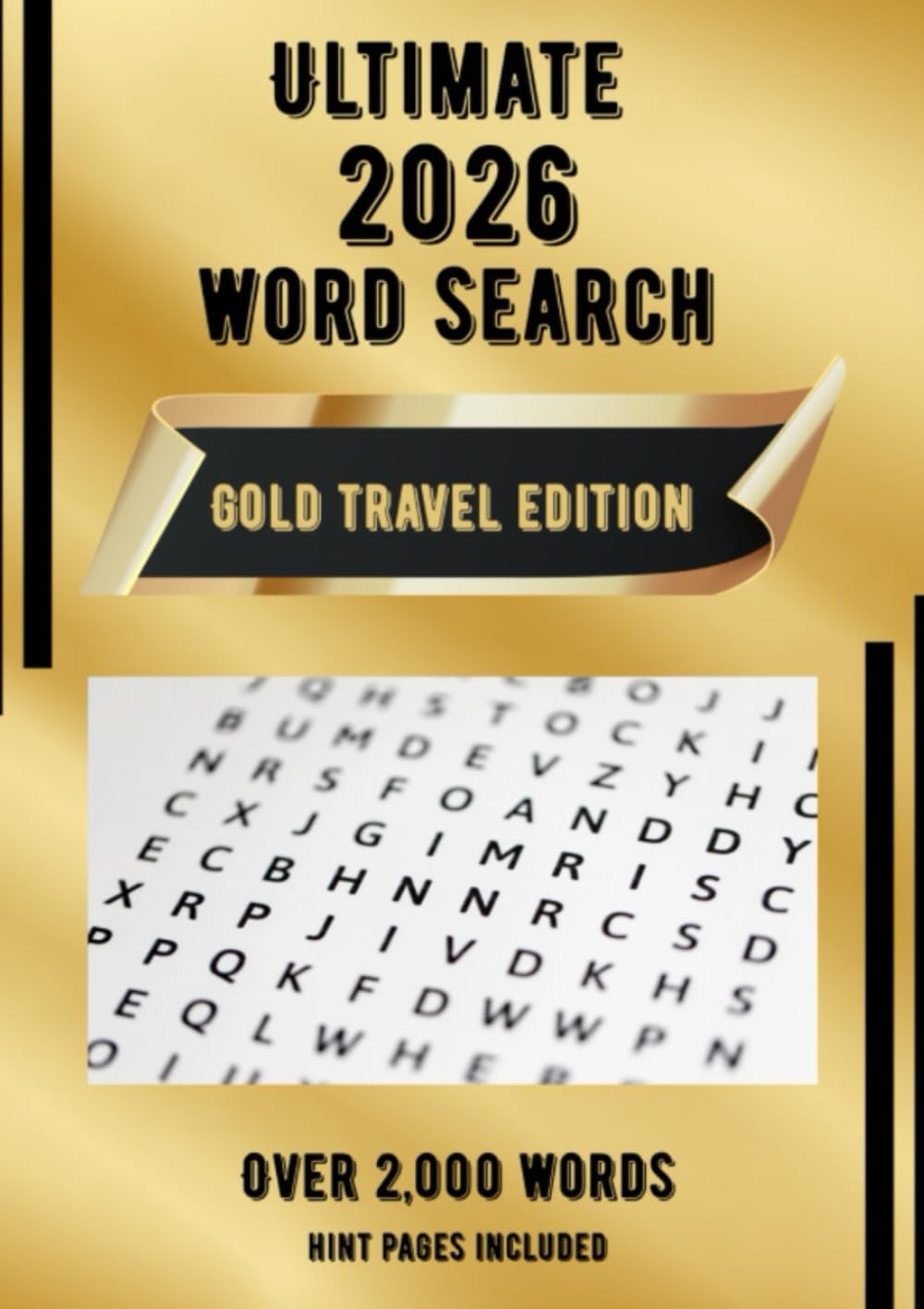 Ultimate 2026 Word Search: Gold Travel Edition