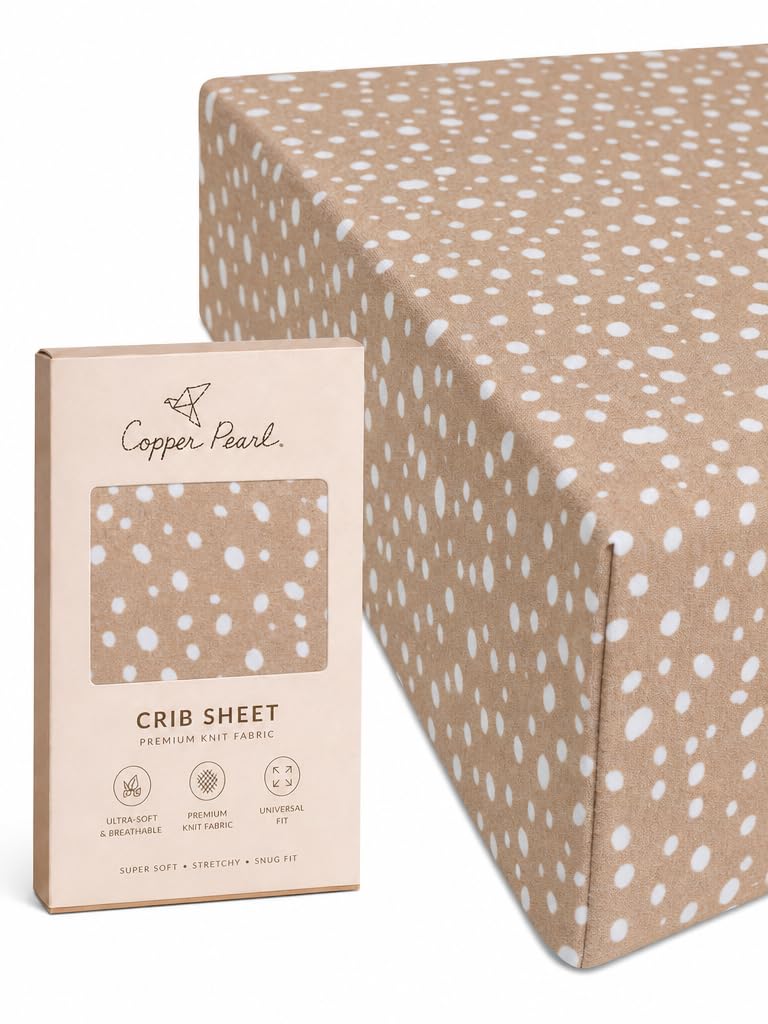 Copper Pearl - Sábana bajera de punto para cuna "Fawn"