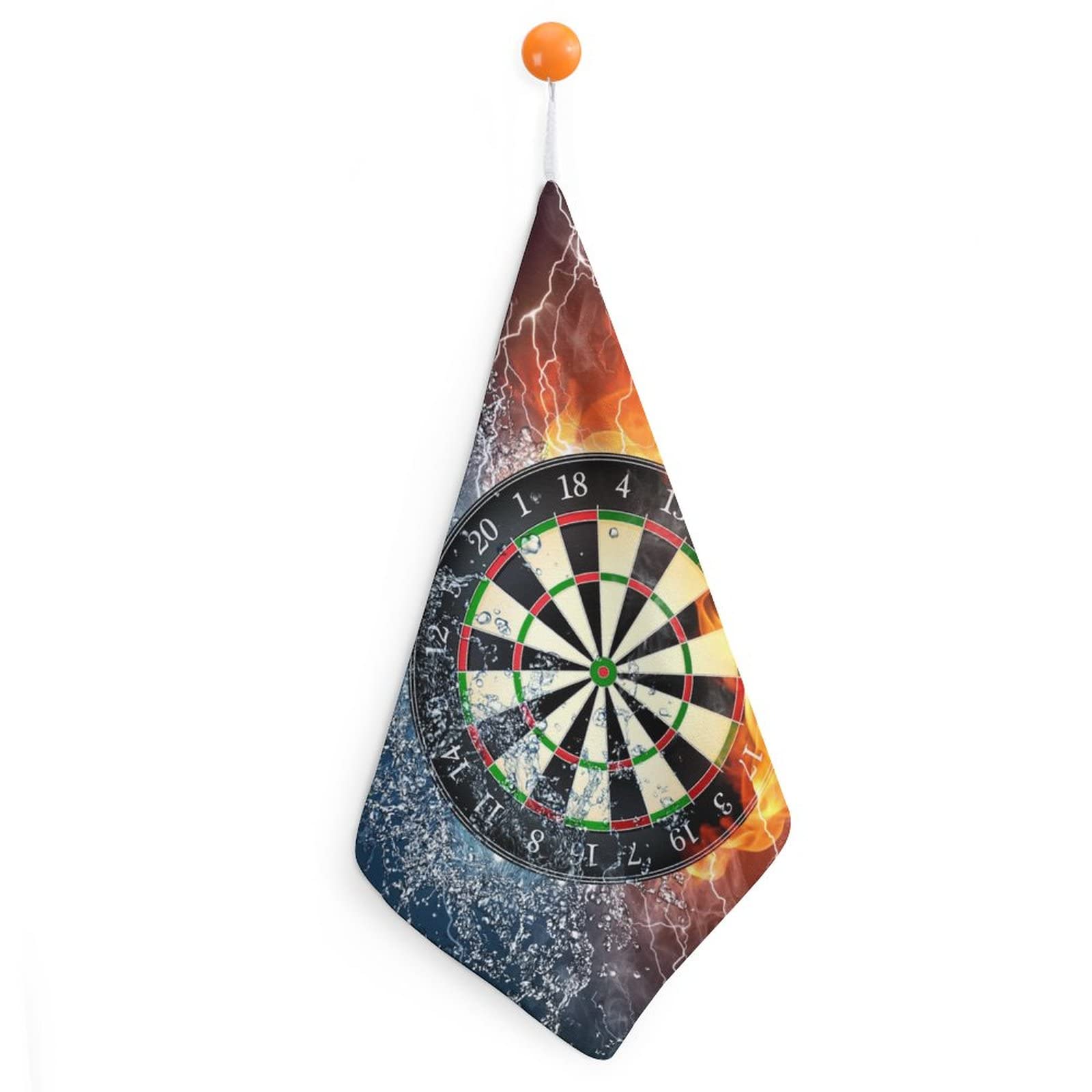 Lurnise Multi Hand Towel Darts Fire Hand Towels Dish Towel Lanyard Design For Bathroom Kitchen Sports