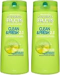 Garnier Fructis Clean & Fresh Fortifying Shampoo for Normal Hair, with Grapefruit, 650ml
