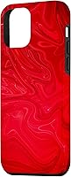 Vista 2 de Funda para iPhone 12 mini Groovy Liquid Swirl Hippie Red Psycodélica