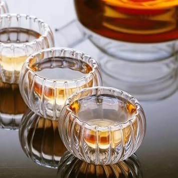 6’ Glass Bowl Set – Heat Resistant, 6 Cm Diameter, Multi-Purpose Stylish Presentation Bowls For Snack, Sauce, Dessert and Tea Side Treats