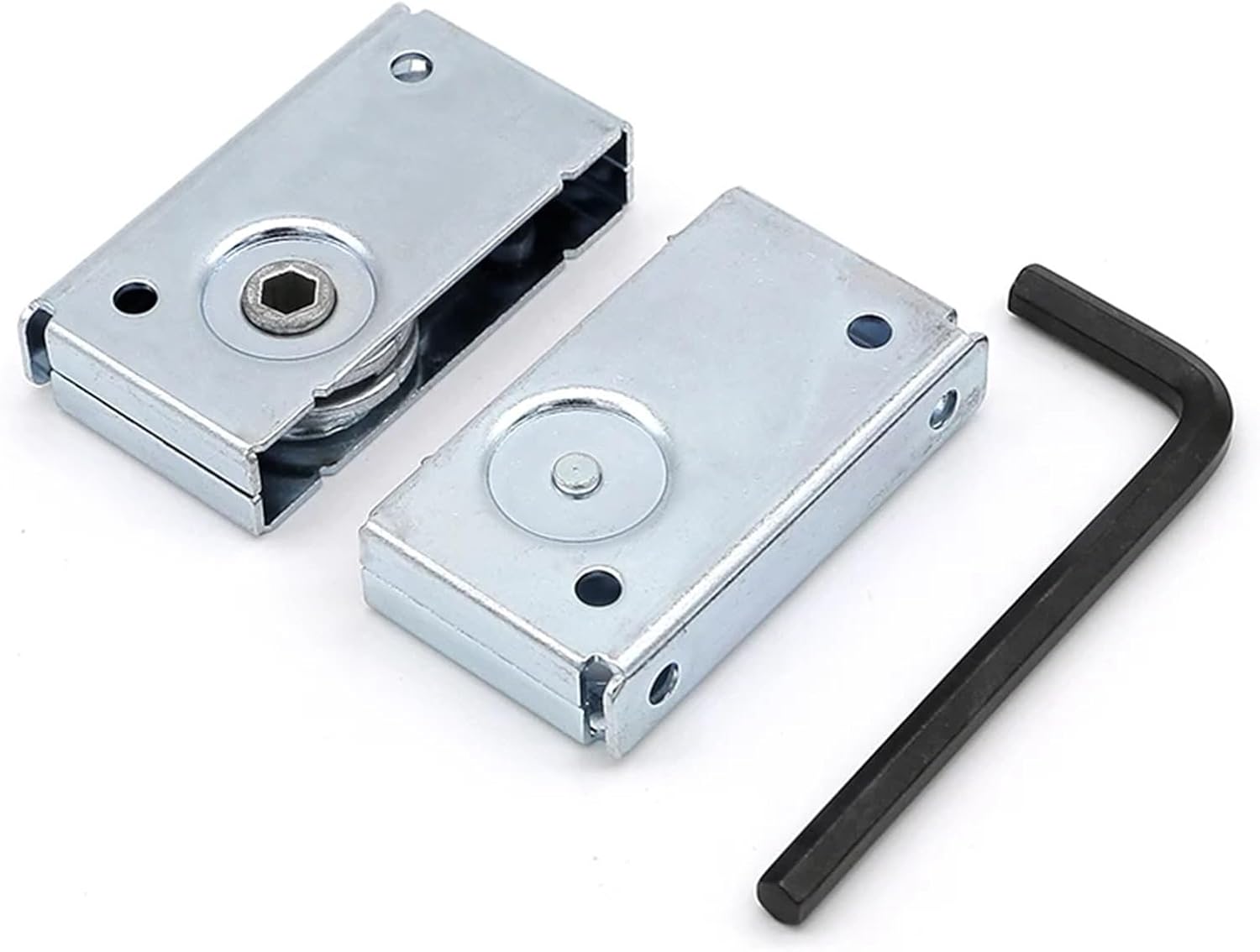 XK711 Parallel Door Type Flat Panel Assembly Buckle Lock R5 Hook Lock Concealed Door Buckle Side Loading Hook Lock 1Pcs(XK711-90)