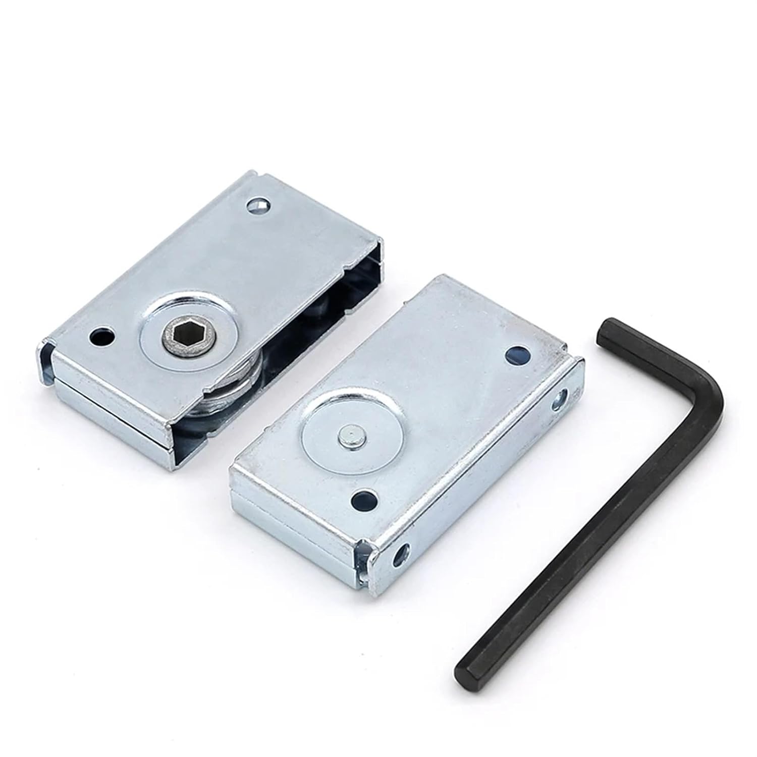 XK711 Parallel Door Type Flat Panel Assembly Buckle Lock R5 Hook Lock Concealed Door Buckle Side Loading Hook Lock 1Pcs(XK711-90)
