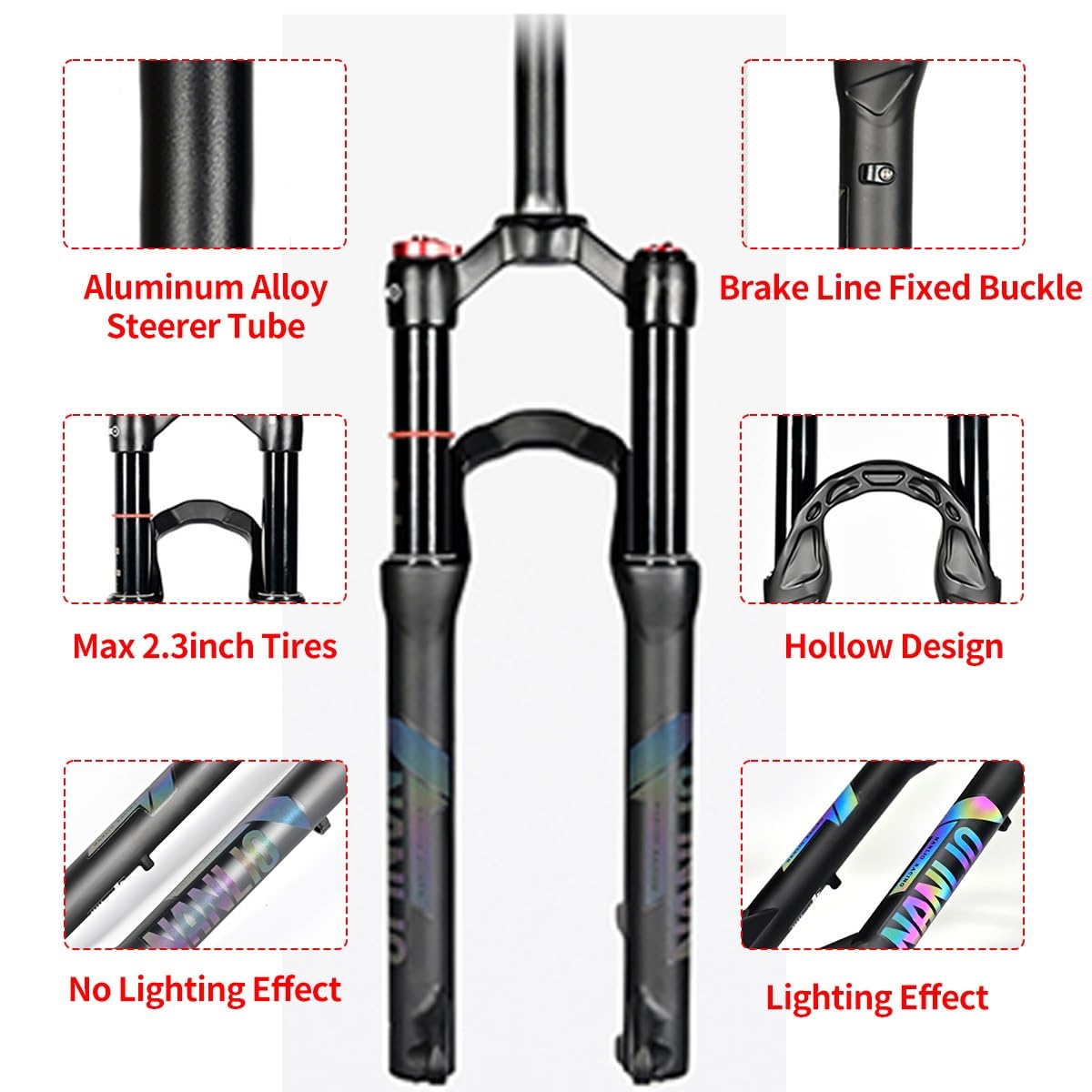 超軽量エアサスペンション フォーク Amazon.co.jp: 超軽量 マウンテンバイク サスペンションフォーク 20/24