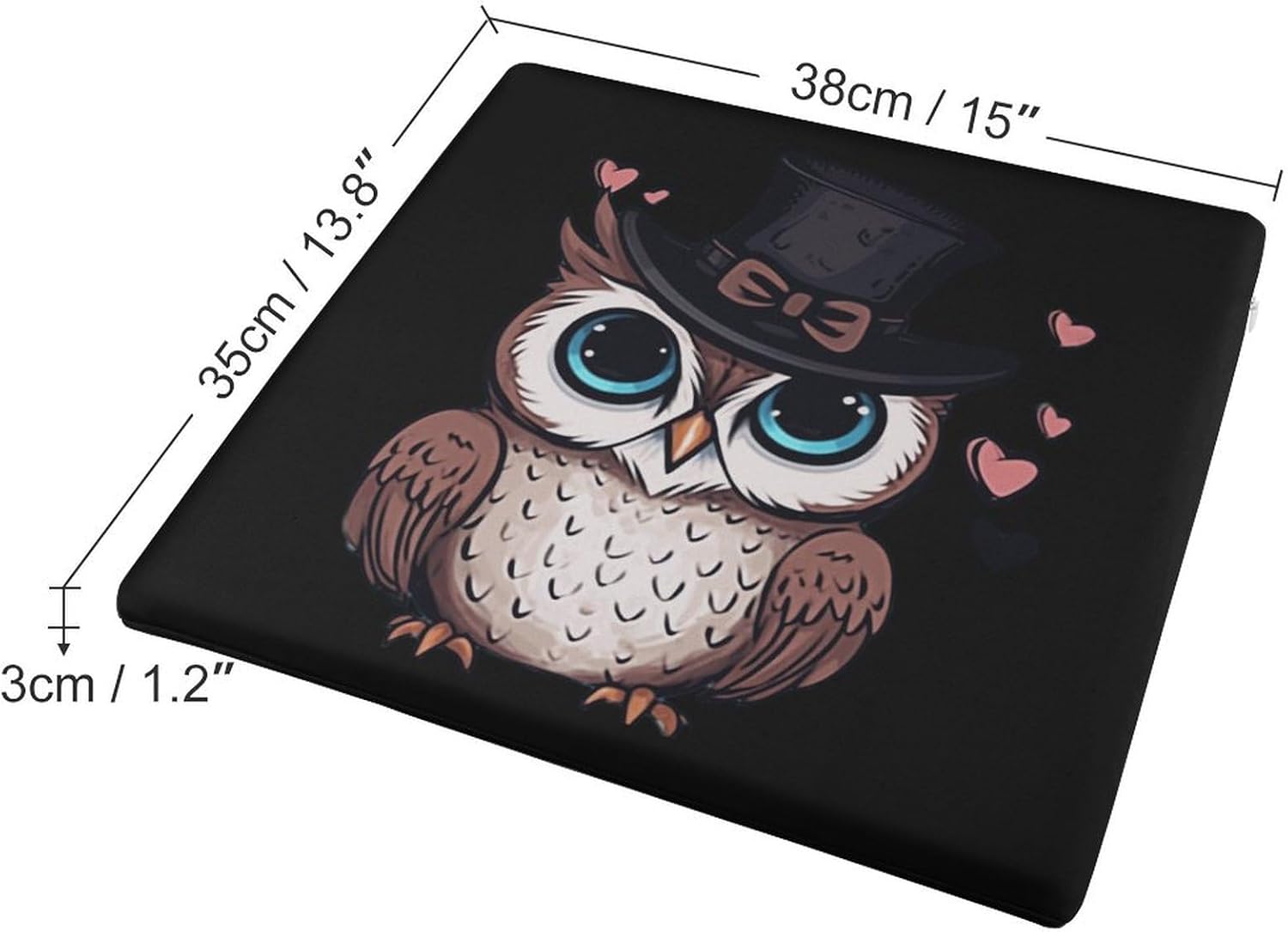 Owls Floor Pillow Meditation Yoga Cushion Square Chair Cushion Pillows Seating for Adults