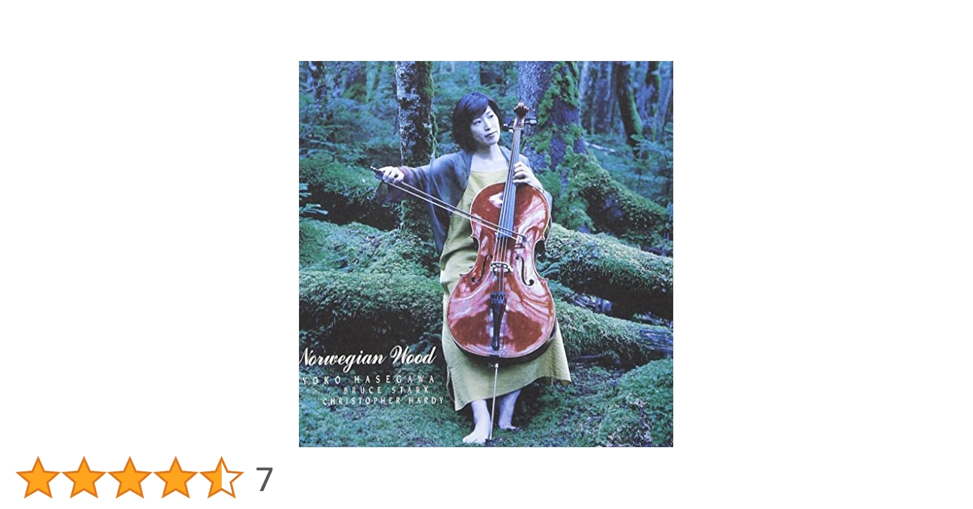 【売約済】長谷川陽子(チェロ)／ノルウェーの森 Amazon.co.jp: ノルウェーの森: ミュージック