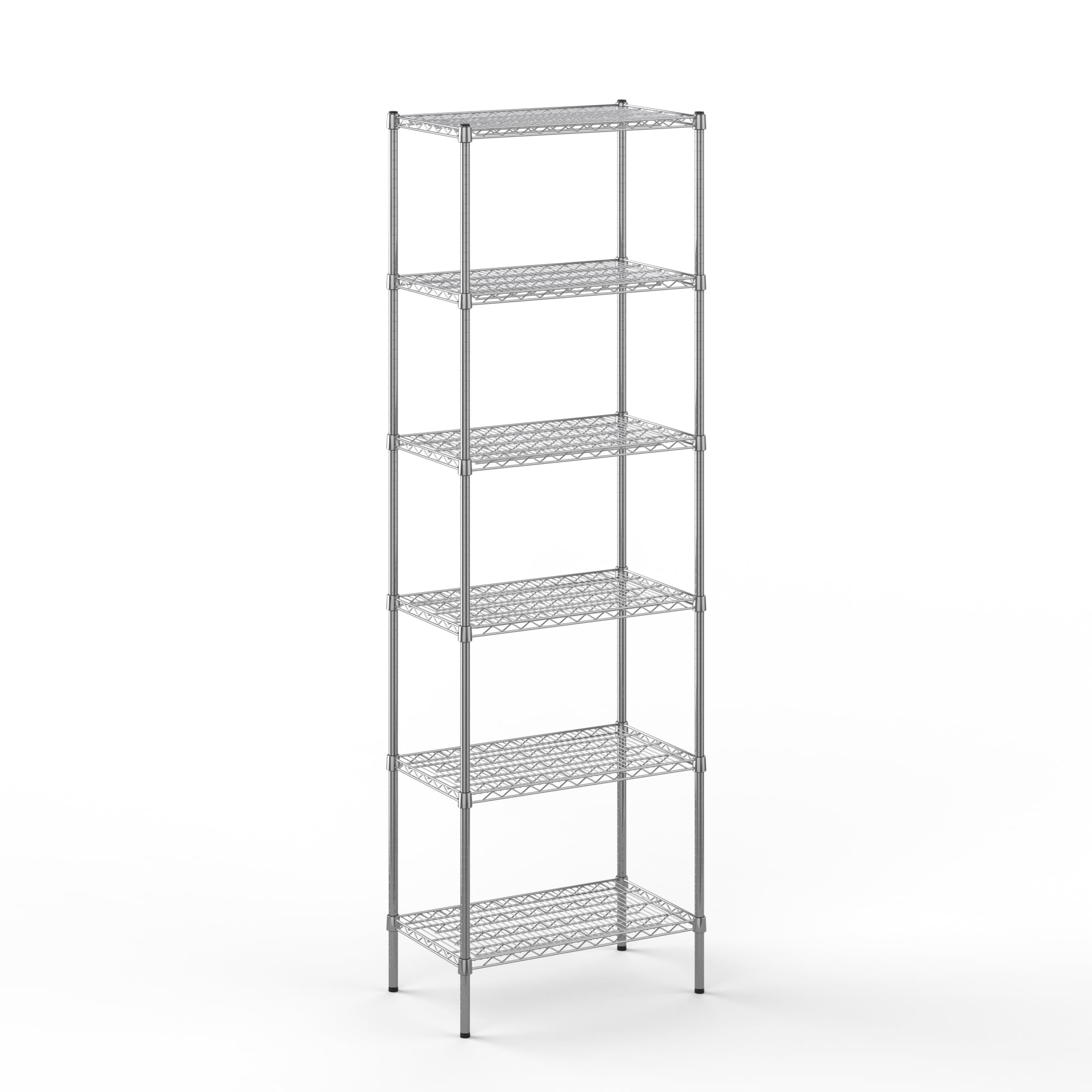 18" Deep x 30" Wide x 96" Height Wire Shelving Kit | 6-Tier | NSF Commercial Storage Rack Unit
