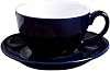 Coffee Mugs,Coffee Mug Ceramic Hand Painted Coffee Cup Creative Vintage Cup Cappuccino Cups for Latte Mocha Tea Coffee Cup with Saucer(Navy Blue)
