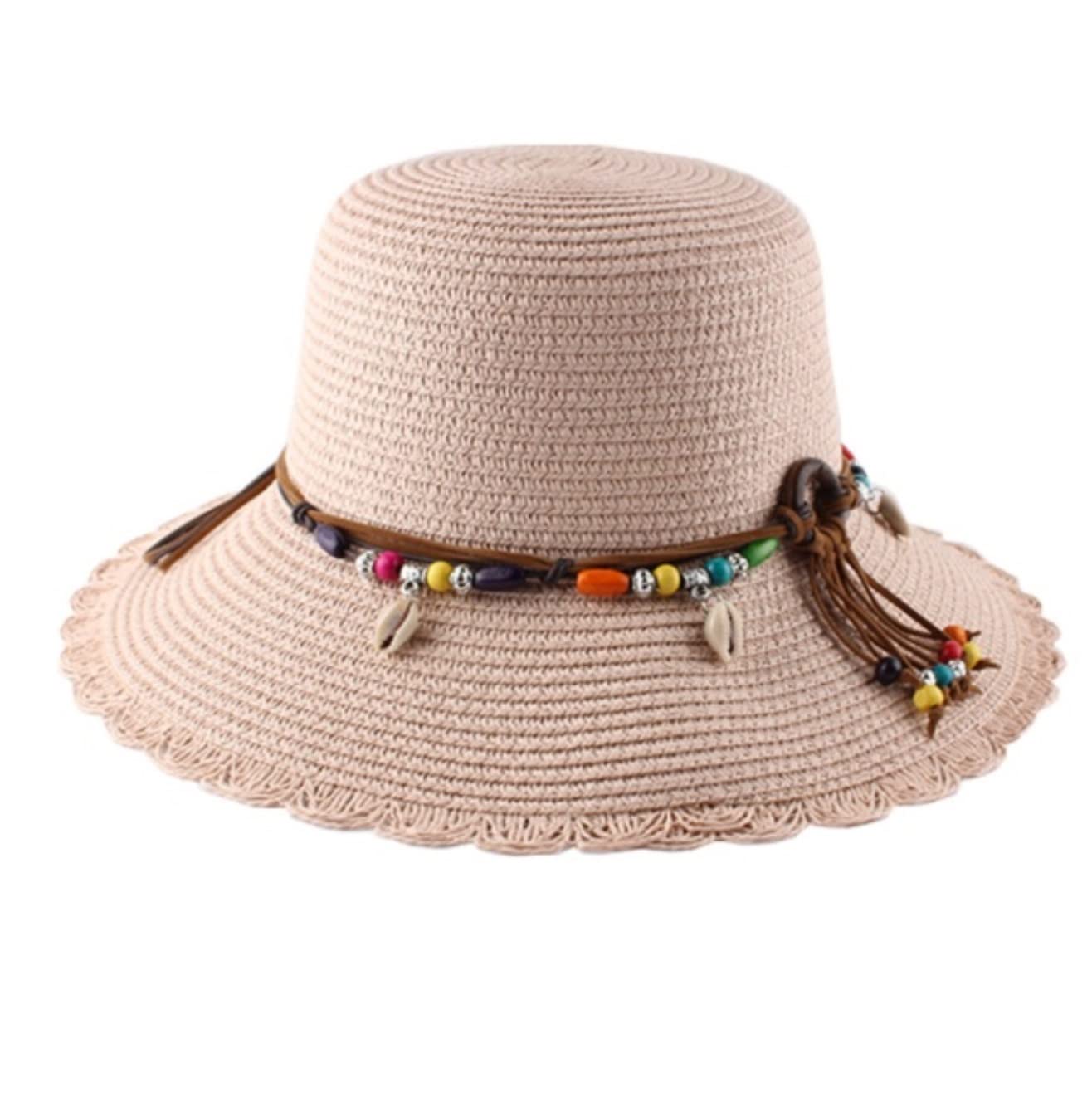 Casquette Visiere Femme, Summer Chapeau De Soleil pour Femmes Paille Pliable Vacances D'été Plage Décontractées Pliable, Chapeau de Plage