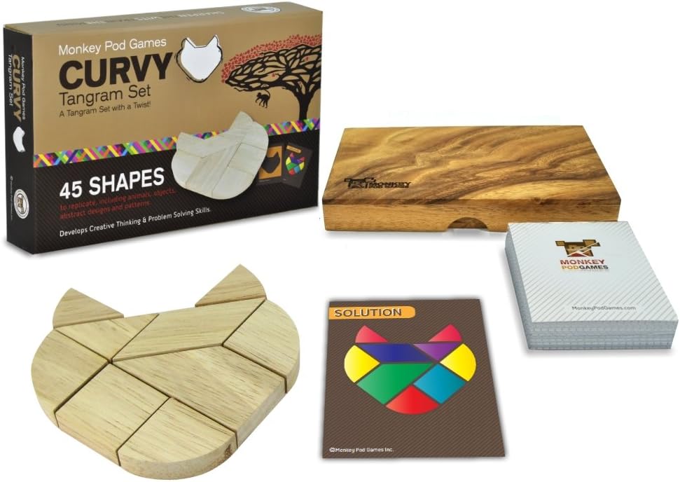 Curvy Tangram Set - A Tangram Set with a Twist!