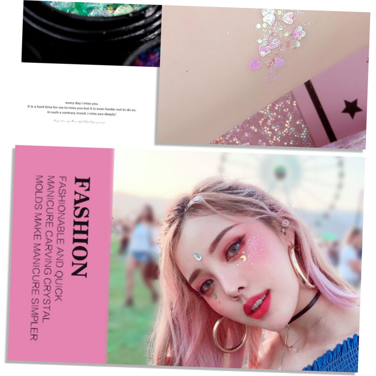 Set Da 2 Pezzi Per Il Trucco Con Paillettes 12 Colori Gel Per Il Corpo Con Paillettes Glitter Per Il Trucco Degli Occhi Unghie Lucentezza Duratura