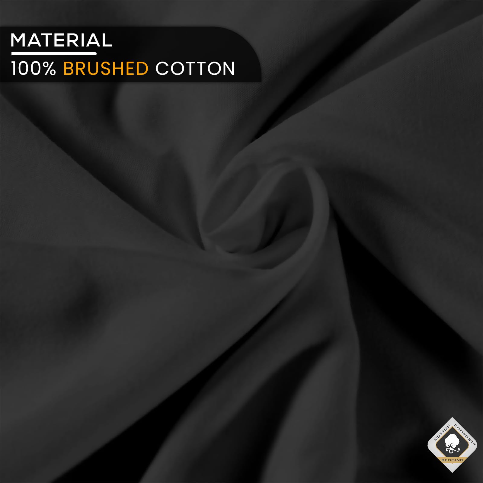 100% Brushed Cotton Soft Flannelette 30CM Fitted Sheets King size Thermal Soft Luxury Warm Flannel Extra Deep Cozy Bottom Bed Cover Kingsize - Image 5